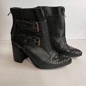 Freebird by Steven Joey Boot Black Leather Size 7